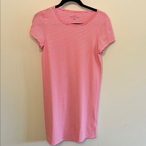 Vineyard Vines Striped Pink and White Mini Dress